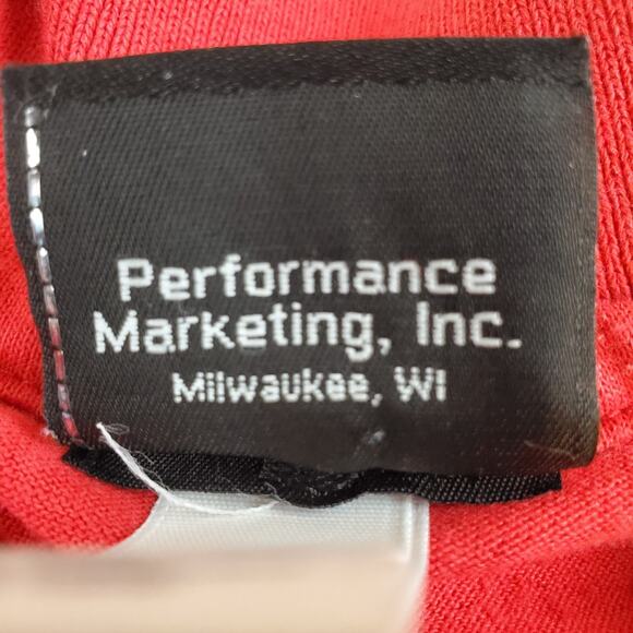 Vintage 90's Harley Davidson Red Firefighter Polo Plain Men's Shirt 2X Collared - Picture 6 of 9